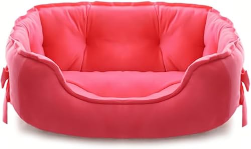 pawstrip Niedliches Prinzessinnen-Hundebett, rosa Welpenbett für kleine Hunde, atmungsaktiv, Katzen-Couch, Schleife, Haustierkissen, bequemes Kätzchennest, Mädchen, Hundesofa, wasserdichte Unterseite pawstrip Niedliches Prinzessinnen-Hundebett, rosa Welpenbett für kleine Hunde, atmungsaktiv, Katzen-Couch, Schleife, Haustierkissen, bequemes Kätzchennest, Mädchen, Hundesofa, wasserdichte Unterseite von pawstrip