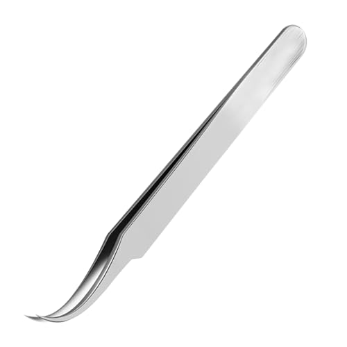 pclapora Zeckenzange, 12cm Zeckenpinzette, Edelstahl Zeckenzange, Zeckenentferner Katze, Zeckenpinzette mit Gebogener Spitze, Gegen Zecken Jeder Größe für Mensch, Hunde, Katzen von pclapora