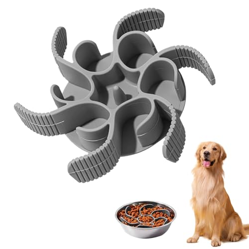 Antischlingnapf Hunde,Anti Schling Napf Hund,Schlingnapf Hunde,Slow Feeder Hund,Antischlingnapf Hunde Groß,Reduzieren Sie Effektiv Die Geschwindigkeit, Mit Der Haustiere Fressen von pcsfoe