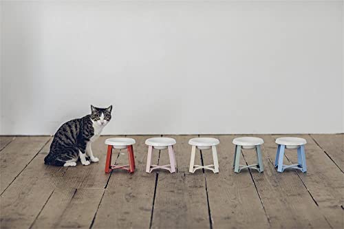Keramik-Katzennapf, kleiner Hundenapf, erhöhter Katzenfutternapf zum Schutz der Wirbelsäule, leicht zu reinigen, ästhetisch, hochwertig und modern, pecolo von pecolo