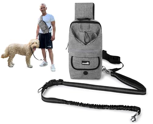 Pecute Joggingleine Hunde mit Umhängetasche, Freihändige Hundeleine mit Lagerungsfunktion, Elastische Laufleine für Hunde, zum Spazierengehen, Laufen, Joggen & für Aktivitäten im Freien Pecute Joggingleine Hunde mit Umhängetasche, Freihändige Hundeleine mit Lagerungsfunktion, Elastische Laufleine für Hunde, zum Spazierengehen, Laufen, Joggen & für Aktivitäten im Freien von pecute