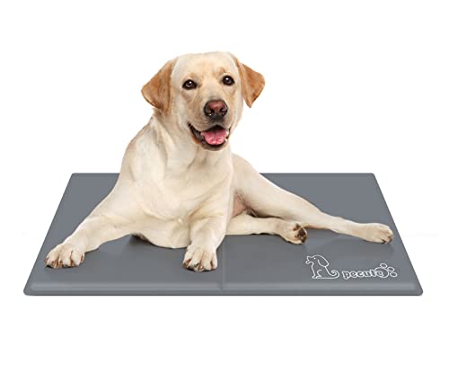 Pecute Kühlmatte für Hunde | M 65 x 50 cm, Kühlmatte für Hunde | bleibt länger kalt, Frischematte für Hunde und Katzen | langlebiger – Kratzfest von pecute