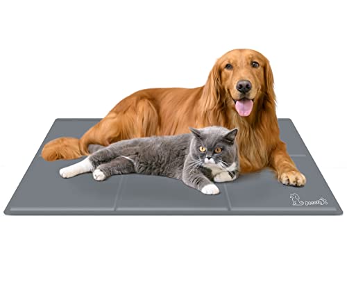 Pecute Kühlmatte für Hunde | XL 120 x 75 cm, Kühlmatte für Hunde | bleibt länger kalt, Frischematte für Hunde und Katzen | langlebiger – Kratzfest von pecute