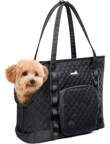 pecute Hundetasche für Kleine Hunde 4kg, Tragetasche Hund Hundetragetasche Leichte, Faltbare Hundetransportbox, Katzen Transporttasche für Unterwegs, Schwarz pecute Hundetasche für Kleine Hunde 4kg, Tragetasche Hund Hundetragetasche Leichte, Faltbare Hundetransportbox, Katzen Transporttasche für Unterwegs, Schwarz von pecute
