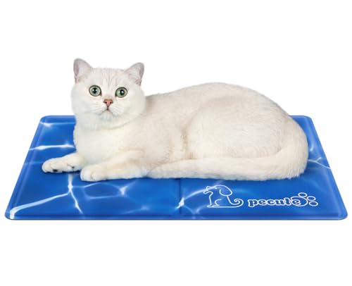 pecute Kühlmatte Hunde Katzen(30 * 40cm), Kuhlmatte für Hund und Katze mit Ungiftiges Gel,Selbstkühlende Kissen, Kühl Hundedecke, Kaltgelpad für Katzen und Hunde von pecute