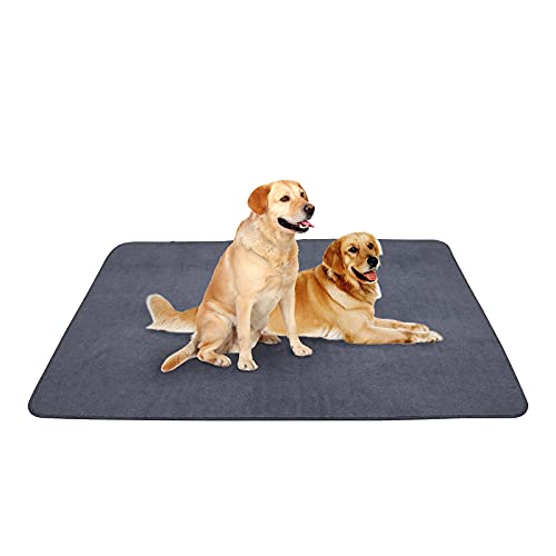 Upgrade Non-Slip Dog Pads Extra Large 72" x 72", Washable Puppy Pads with Fast Absorbent, Reusable, Waterproof for Training, Travel, Whelping, Housebreaking, Incontinence, for Playpen, Crate von peepeego