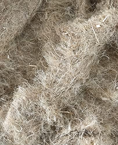 pemmiproducts Hamsternest, Nestmaterial aus 100% Hanf, 1kg (12,50 €/kg) Hamsterwolle, Nistmaterial für Nager und Vögel, Vogelnesthilfe, Hamsterwatte, Nachfüllset Insektenhotel, Hummelhaus von pemmiproducts