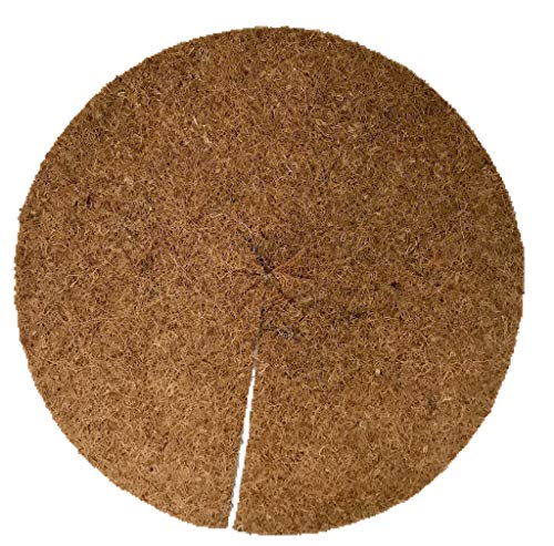 Mulchscheiben aus 100 % Kokos, 50er Pack, Durchmesser: 80 cm, ca. 0,7 cm dick, (EUR 6,99 je Stück), Matte geeignet als Unkrautschutz, Winterschutz, Pflanzenschutz, 100% biologisch abbaubar, nachhaltig von pemmiproducts