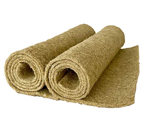 pemmiproducts Nager-Teppich aus 100% Hanf, 150 x 80 cm ca. 5mm dick,2er Pack (EUR9,79/m²) Nagermatte, Hanfmatte geeignet als Käfig Bodenbedeckung für Nagetiere und Kleintiere, Nagerteppich von pemmiproducts
