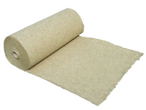 Unkrautschutzmatte aus 100% Hanf, 600g/m², 0,8 m breit, 25 m lang, ca. 0,5 cm dick (EUR 6/m²), Pflanzenschutzmatte, Winterschutzmatte, Kompostabdeckmatte, 100 % biologisch abbaubar, nachhaltig von pemmiproducts