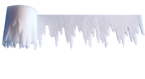 pemmiproducts Eiszapfen aus Schneevlies 400 x 30 cm, ca. 3mm dick, 20 Stück, Gesamtlänge: 80 m (EUR 1,61/m), Dekoschnee von pemmiproducts