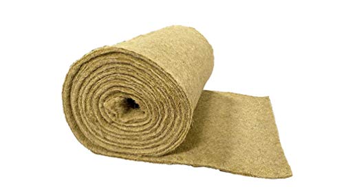 pemmiproducts Nager-Teppich aus 100% Hanf, 100 x 40 cm ca. 10 mm dick, Nagermatte, Hanfmatte geeignet als Käfig Bodenbedeckung für Nagetiere und Kleintiere, Nagerteppich von pemmiproducts
