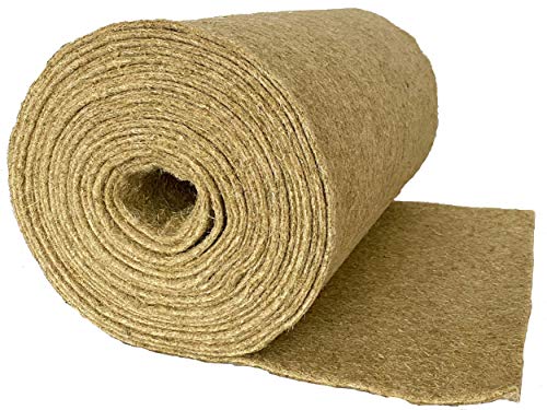 pemmiproducts Nager-Teppich aus 100% Hanf, 0,50 x 10 m, ca. 5 mm dick (EUR 9,10/m²), Nagermatte, Hanfmatte geeignet als Käfig Bodenbedeckung für Nagetiere und Kleintiere, Nagerteppich von pemmiproducts