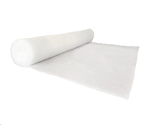pemmiproducts Volumenvlies, 80g/m², 1,5 m x 5 m, ca. 8 mm dick, 100% Polyester, Patchworkvlies, Polstervlies, Vliesstoff, Polsterwatte, Watte von pemmiproducts