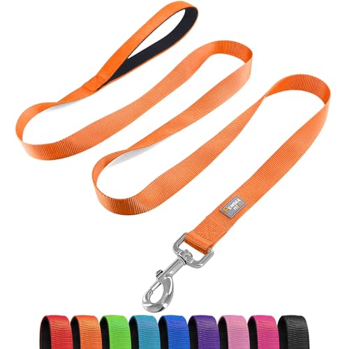 PenSeepet Basic Hundeleine, 1,8 m, gepolsterter Griff, Nylon, für kleine Hunde, Orange PenSeepet Basic Hundeleine, 1,8 m, gepolsterter Griff, Nylon, für kleine Hunde, Orange von penseepet