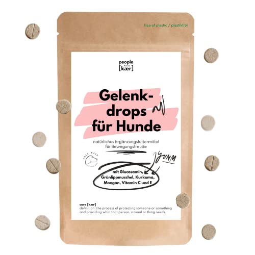 People who Kaer Gelenktabletten für Hunde 60 Stück, natürliche Gelenkkapseln Hund mit Grünlippmuschel, Kurkuma, Glucosamin & Vitaminen, Gelenk- & Knochenschutz für Hunde mit hoher Akzeptanz People who Kaer Gelenktabletten für Hunde 60 Stück, natürliche Gelenkkapseln Hund mit Grünlippmuschel, Kurkuma, Glucosamin & Vitaminen, Gelenk- & Knochenschutz für Hunde mit hoher Akzeptanz von people who kaer for dogs + cats