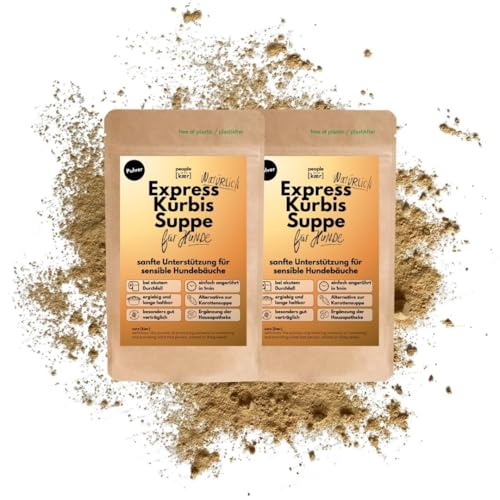 People who Kaer Kürbissuppe 2X 200g, hohe Ergiebigkeit Dank Pulver-Form, Präbiotika Mittel zur Unterstützung bei Durchfall & Magenproblemen, bis zu 5L Kürbis Suppe, Hund Durchfall People who Kaer Kürbissuppe 2X 200g, hohe Ergiebigkeit Dank Pulver-Form, Präbiotika Mittel zur Unterstützung bei Durchfall & Magenproblemen, bis zu 5L Kürbis Suppe, Hund Durchfall von people who kaer for dogs + cats