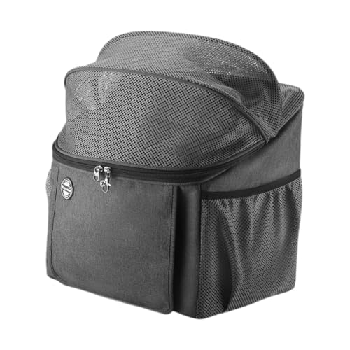perfk Haustier-Rucksack, Hundefahrradkorb, tragbar, 2 seitliche Aufbewahrungstaschen, weiche Hundetragetasche, Katzenreisetasche für Besichtigungen perfk Haustier-Rucksack, Hundefahrradkorb, tragbar, 2 seitliche Aufbewahrungstaschen, weiche Hundetragetasche, Katzenreisetasche für Besichtigungen von perfk