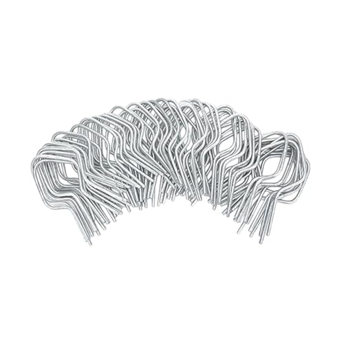 perfk 100 -fache Drahtclips Zeitsparen Bequeme schnelle Installation Vielseitiger Zaunbefestigungsbindungen robuster tragbarer Zaundrahtbindungen, Quadrat von perfk