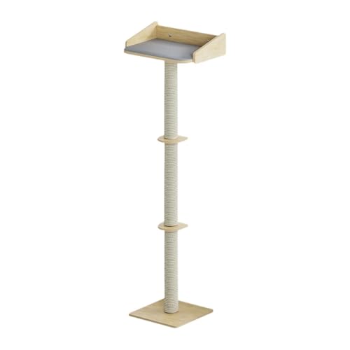 perfk 134 cm hoher Katzenkratzbaum, Aktivitätscenter, interaktives Spielzeug mit Bett, hoher Kletterbaum für die Katzenruhe im Innenbereich perfk 134 cm hoher Katzenkratzbaum, Aktivitätscenter, interaktives Spielzeug mit Bett, hoher Kletterbaum für die Katzenruhe im Innenbereich von perfk