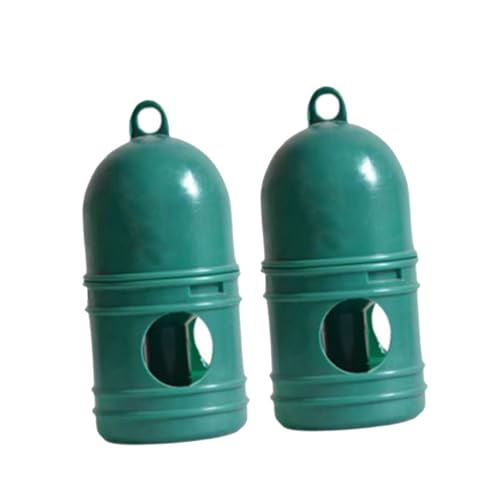perfk 2 Stück Taubenwasserspender Vogelwassertrinker mit Griff, 1L, Taube Wasserer Dove Automatic Feeder für Wachtelnpapagei von perfk