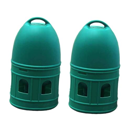 perfk 2 Stücke Taube Trinker Wasserer Vogel Wassertrinker Feeder Käfig Zubehör Wasserflasche Wasserer 10L Wässerung Tasse für Hühnchen von perfk