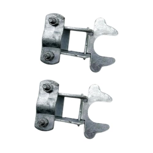 perfk 2pcs Kettenverbindung Zaunteile Zaun Gate Latch Lock Zaun Klemmen Kettenglieder Zaunzubehör für Farm Gate Sports Fields Haus von perfk