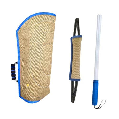 perfk 3-teiliges Hundebeiß-Ärmel, Hundebeiß-Kissen, Zerrspielzeug, Heimtierbedarf, Hundebeiß-Trainingsset zum Spielen für Welpen, kleine, mittelgroße und, Blau perfk 3-teiliges Hundebeiß-Ärmel, Hundebeiß-Kissen, Zerrspielzeug, Heimtierbedarf, Hundebeiß-Trainingsset zum Spielen für Welpen, kleine, mittelgroße und, Blau von perfk