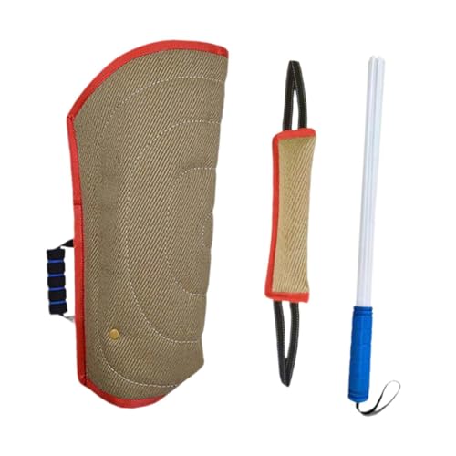 perfk 3-teiliges Hundebeiß-Ärmel, Hundebeiß-Kissen, Zerrspielzeug, Heimtierbedarf, Hundebeiß-Trainingsset zum Spielen für Welpen, kleine, mittelgroße und, Rot perfk 3-teiliges Hundebeiß-Ärmel, Hundebeiß-Kissen, Zerrspielzeug, Heimtierbedarf, Hundebeiß-Trainingsset zum Spielen für Welpen, kleine, mittelgroße und, Rot von perfk