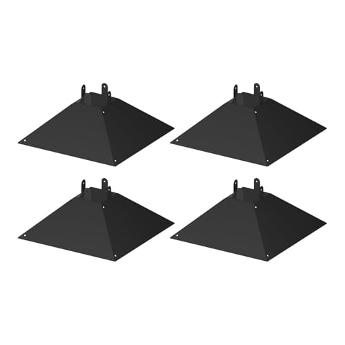 perfk 4 Stück Vogelhäuschen, Eichhörnchenschutz, Schallwand, Gartenzubehör, Eichhörnchenschutz für 4x4 Zoll Holzpfosten, schwarz, stabil, regenfest perfk 4 Stück Vogelhäuschen, Eichhörnchenschutz, Schallwand, Gartenzubehör, Eichhörnchenschutz für 4x4 Zoll Holzpfosten, schwarz, stabil, regenfest von perfk