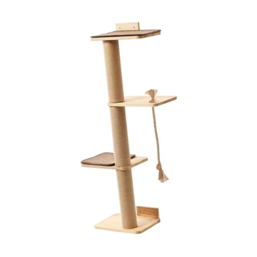 perfk 4 -Tier -Katzenbaum, Katzenleiter Interaktives Hangseil, Katzenkletterrahmenaktivitätszentrum für Innenkatzen Kätzchen Nickering Ruhe perfk 4 -Tier -Katzenbaum, Katzenleiter Interaktives Hangseil, Katzenkletterrahmenaktivitätszentrum für Innenkatzen Kätzchen Nickering Ruhe von perfk