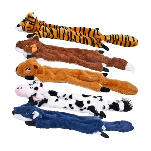 perfk 5 Stücke gefüllte quietschige Hundespielzeug kauen und Spielen Sofa -Schutz interaktives Haustierplüschspielzeug für kleine mittelgroße und große perfk 5 Stücke gefüllte quietschige Hundespielzeug kauen und Spielen Sofa -Schutz interaktives Haustierplüschspielzeug für kleine mittelgroße und große von perfk