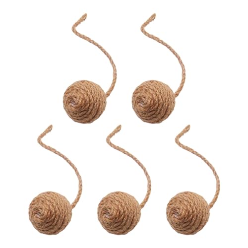 perfk 5Pcs Katze Sisal Seil Ball Spielzeug Katze Seil Ball Katzen Interaktive Spielzeug Pet Liefert Selbst Spielen Katze Hanf Seil bälle Lange Seil Teaser, 4.5 cm Gelb perfk 5Pcs Katze Sisal Seil Ball Spielzeug Katze Seil Ball Katzen Interaktive Spielzeug Pet Liefert Selbst Spielen Katze Hanf Seil bälle Lange Seil Teaser, 4.5 cm Gelb von perfk