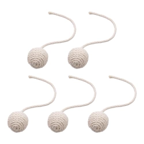 perfk 5Pcs Katze Sisal Seil Ball Spielzeug Katze Seil Ball Katzen Interaktive Spielzeug Pet Liefert Selbst Spielen Katze Hanf Seil bälle Lange Seil Teaser, 4.5 cm Weiß perfk 5Pcs Katze Sisal Seil Ball Spielzeug Katze Seil Ball Katzen Interaktive Spielzeug Pet Liefert Selbst Spielen Katze Hanf Seil bälle Lange Seil Teaser, 4.5 cm Weiß von perfk