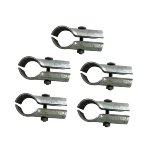 perfk 5pcs Kettenverbindungszaunklemme Zubehör Praktische Schweren Zaunteile Zaun Hardware für Sportfelder Zwinger Gate Frame von perfk