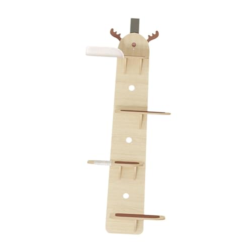 perfk An der Tür hängender Katzenkletterer, Katzenklettermöbel, 149,9 cm, mit Sisal umwickeltes Holz, 4 Plattformen, vertikal montierter Katzenbaum für perfk An der Tür hängender Katzenkletterer, Katzenklettermöbel, 149,9 cm, mit Sisal umwickeltes Holz, 4 Plattformen, vertikal montierter Katzenbaum für von perfk