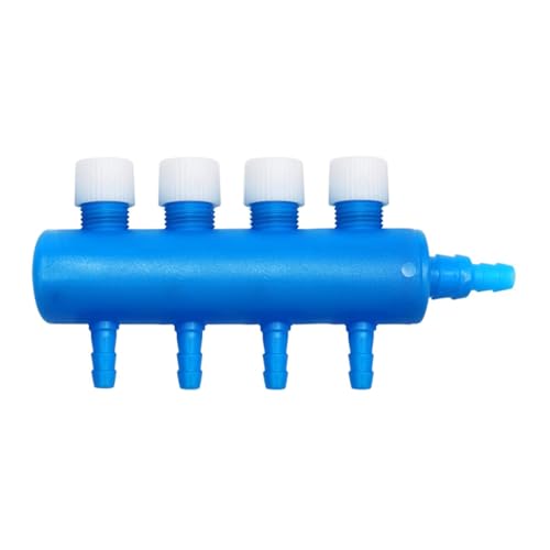 perfk Aquarium Air Control Ventil Praktische Luftpumpe Anschluss Fisch Tank Zubehör Multi-Ports, 4-Wege von perfk