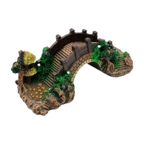perfk Aquarium Aquarium Dekoration Brücke Ornament Landschaft Figurine Künstliche Brücke Modell für Aquarium Desktop Wohnzimmer, L perfk Aquarium Aquarium Dekoration Brücke Ornament Landschaft Figurine Künstliche Brücke Modell für Aquarium Desktop Wohnzimmer, L von perfk