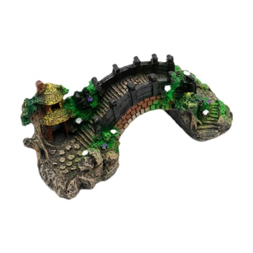 perfk Aquarium Aquarium Dekoration Brücke Ornament Landschaft Figurine Künstliche Brücke Modell für Aquarium Desktop Wohnzimmer, M perfk Aquarium Aquarium Dekoration Brücke Ornament Landschaft Figurine Künstliche Brücke Modell für Aquarium Desktop Wohnzimmer, M von perfk