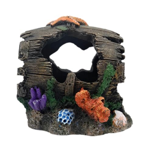 perfk Aquarium-Dekoration, Felshöhle, Hausfigur, Aquarium-Versteck, Landschaftsbau, Versteck, realistisches Ornament, perfk Aquarium-Dekoration, Felshöhle, Hausfigur, Aquarium-Versteck, Landschaftsbau, Versteck, realistisches Ornament, von perfk