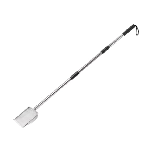 perfk Ausziehbare Sandschaufel für Katzen, Metallschaufel, antihaftbeschichtet, tiefes Sieben, Streusieb aus Edelstahl für Kätzchen und kleine Tiere, 3.8 X 3.8 Mm perfk Ausziehbare Sandschaufel für Katzen, Metallschaufel, antihaftbeschichtet, tiefes Sieben, Streusieb aus Edelstahl für Kätzchen und kleine Tiere, 3.8 X 3.8 Mm von perfk