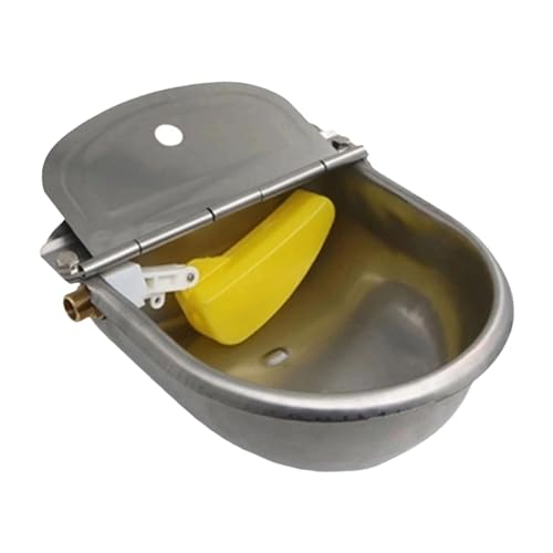 perfk Automatische Viehtränke, Viehtränke, Futtermittel, satinierter Stahl, Tiertränke für Pferde und Kühe perfk Automatische Viehtränke, Viehtränke, Futtermittel, satinierter Stahl, Tiertränke für Pferde und Kühe von perfk