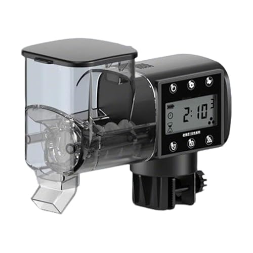 perfk Automatischer Fischfutterautomat mit, zuverlässiger Aquarium-Futterspender, stapelbarer Futterspender für Aquarien, kleine Aquarien, 250 Ml perfk Automatischer Fischfutterautomat mit, zuverlässiger Aquarium-Futterspender, stapelbarer Futterspender für Aquarien, kleine Aquarien, 250 Ml von perfk