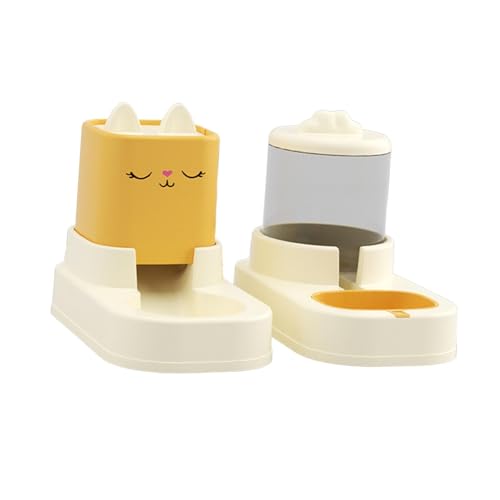 perfk Automatischer Futter Und Wasserspender für Haustiere, GELB perfk Automatischer Futter Und Wasserspender für Haustiere, GELB von perfk