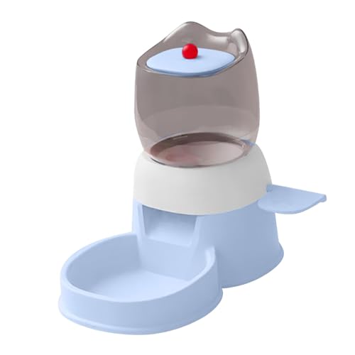 perfk Automatischer Futterspender für Haustiere, Futterspender mit großer Kapazität für Hunde und Katzen, Katzenfutter-Wasserspender für Welpen, kleine und, Blau perfk Automatischer Futterspender für Haustiere, Futterspender mit großer Kapazität für Hunde und Katzen, Katzenfutter-Wasserspender für Welpen, kleine und, Blau von perfk