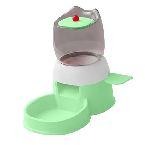 perfk Automatischer Futterspender für Haustiere, Futterspender mit großer Kapazität für Hunde und Katzen, Katzenfutter-Wasserspender für Welpen, kleine und, GrÜn von perfk