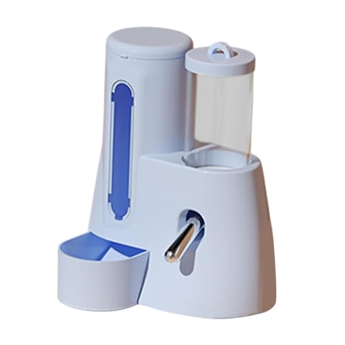 perfk Automatischer Hamster -Feeder, automatischer Flaschenspender mit Wasserflasche, Nicht -Slip -Fütterungsstation mit großer Kapazität für Frettchen, Blau, 80 Ml von perfk