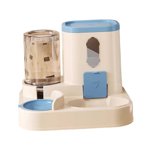 perfk Automatischer Katzenfutter- und Wasserspender, große Kapazität, auslaufsicherer Futter- und Wassernapf, Futter- und Wasserspender für Haustiere, für, Blau perfk Automatischer Katzenfutter- und Wasserspender, große Kapazität, auslaufsicherer Futter- und Wassernapf, Futter- und Wasserspender für Haustiere, für, Blau von perfk