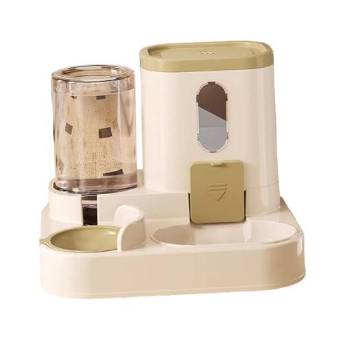 perfk Automatischer Katzenfutter- und Wasserspender, große Kapazität, auslaufsicherer Futter- und Wassernapf, Futter- und Wasserspender für Haustiere, für, Khaki perfk Automatischer Katzenfutter- und Wasserspender, große Kapazität, auslaufsicherer Futter- und Wassernapf, Futter- und Wasserspender für Haustiere, für, Khaki von perfk