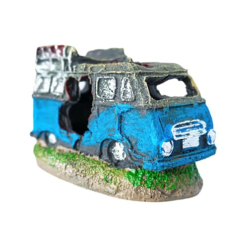 perfk Autowrack Aquarium Dekor Fische Garnelen Unterkunft, Moderne, Spielzeuglandschaftsgestaltung Figurine Realistische Landschaft Fische Tankdekoration, Van Statue perfk Autowrack Aquarium Dekor Fische Garnelen Unterkunft, Moderne, Spielzeuglandschaftsgestaltung Figurine Realistische Landschaft Fische Tankdekoration, Van Statue von perfk